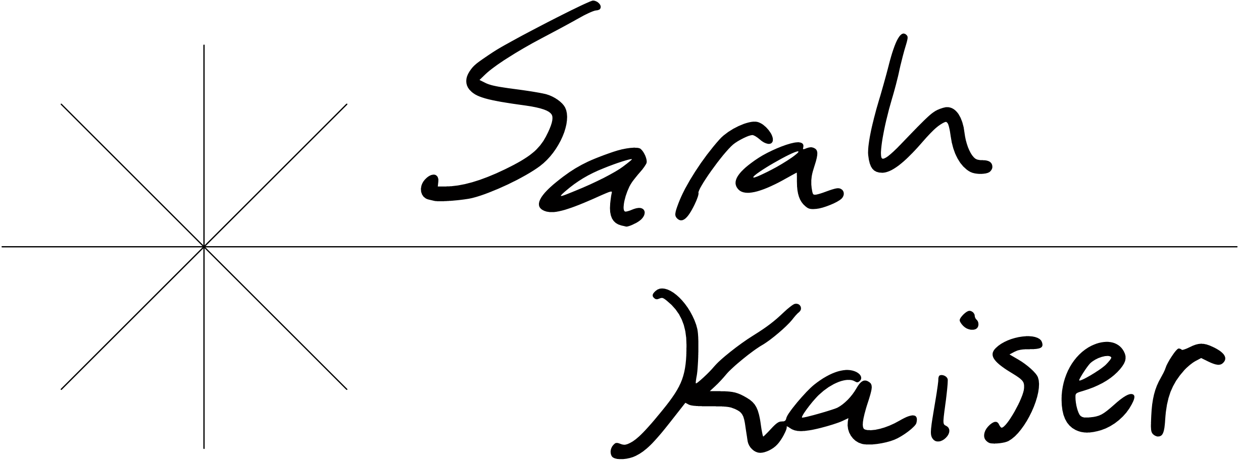 OneNote signature with straight lines
